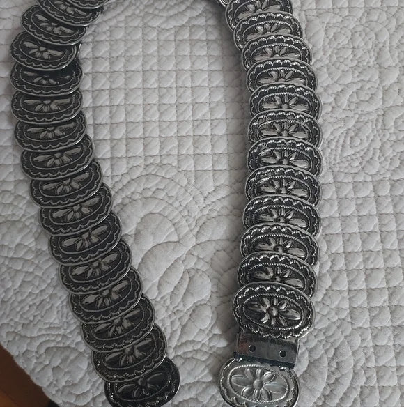 Silver Concho Belt - Picture 3 of 6